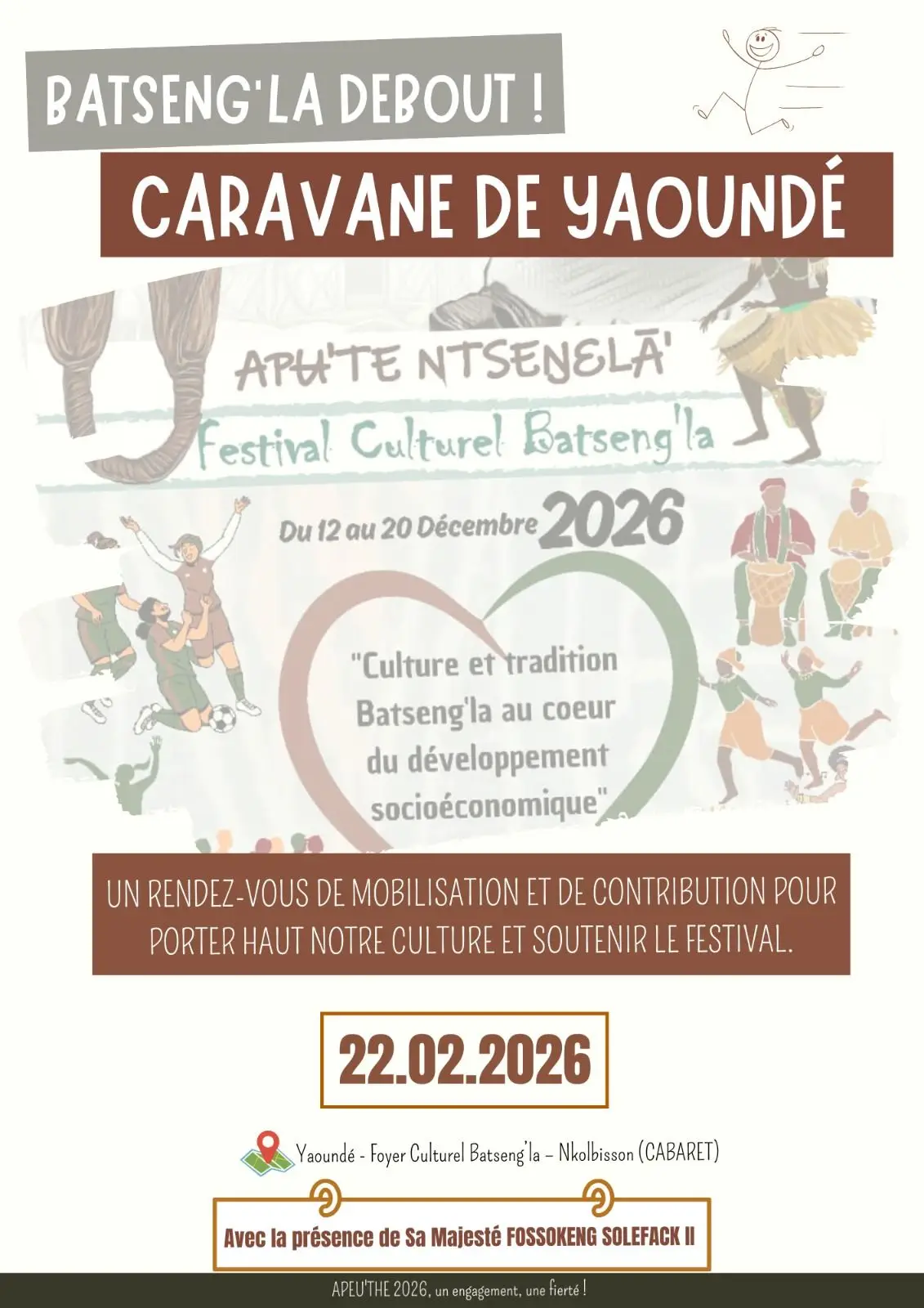 J-2 : La Caravane APEU’THE NTSENG’LA débarque à Yaoundé !